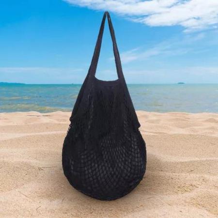 Imagem de Bolsa Sacola Feminina De Praia Tiracolo Macramê Viagem