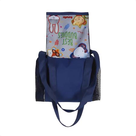 Imagem de Bolsa Sacola Multiuso Para Brinquedos Passeios com Alça Natureza Infantil  BabyGo - 01490