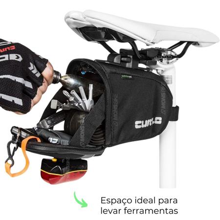 Imagem de Bolsa Selim Curtlo SFC IV Fast Clip Rain Cover Porta Objetos Para Bicicleta Bike Banco Ciclismo