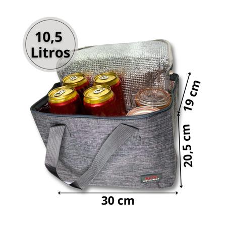 Imagem de Bolsa Térmica 10 Litros Cerveja Camping Piquenique Marmita Refrigerante Com Alça Várias Cores