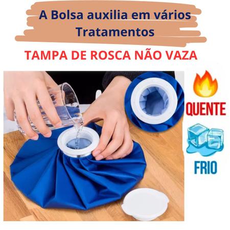 Imagem de Bolsa Térmica Compressa Água Quente e Fria p/ Cólica Dores Lesões Musculares Estampada Saco Não Vaza