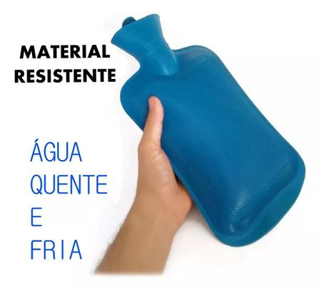 Imagem de Bolsa térmica compressa de água quente fria gelo 1 litro para dor cólica 