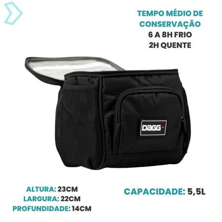 Imagem de Bolsa Termica Dagg Sport M 5,5l Fitness Academia Marmita Necessaire Bag Lancheira Marmiteira Dieta