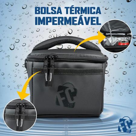 Bolsa Térmica Fitness Impermeável Lancheira Marmiteira - FC Fit Bolsas