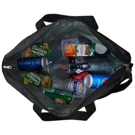 Imagem de Bolsa Termica Grande Feminina 32 Litros para Praia Camping Dieta com Necessaire Luxo Academia