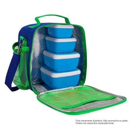 Imagem de Bolsa Térmica Infantil Lancheira Necessaire Escolar Menino Masculina Marmita Lanche Passeio Creche