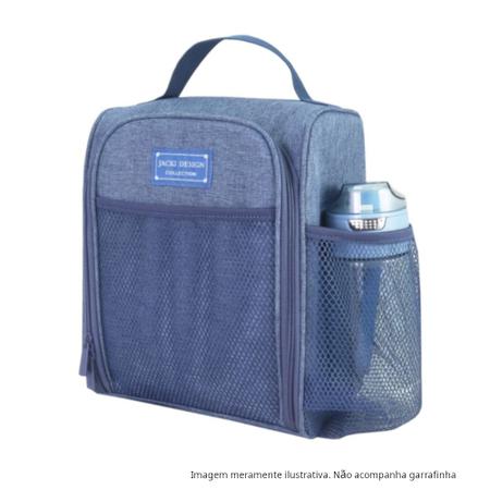 Imagem de Bolsa Térmica Lancheira Necessaire + Marmita Lanches Bebidas Fitness Academia Trabalho