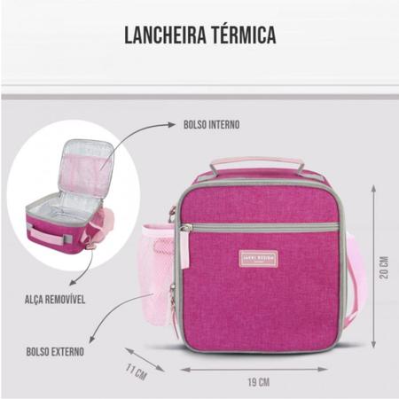 Lancheira Térmica Infantil Marmita Bolsa Escolar Pequeninos Jacki Design