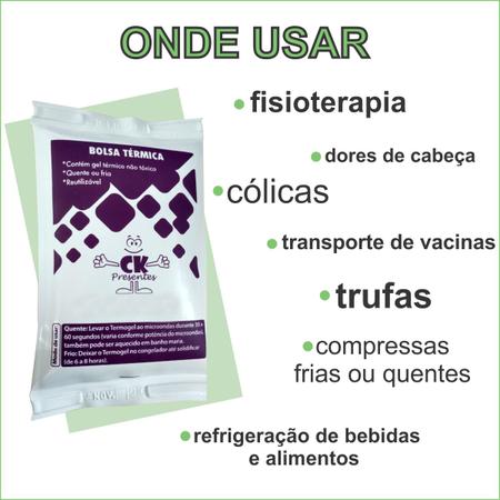 Bolsa Termica Pequena para Insulina e Medicamentos Marmitas + gel - CK PRESENTES Imagem de Bolsa Termica Pequena para Insulina e Medicamentos Marmitas + gel