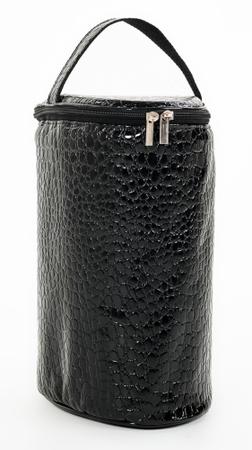 Imagem de Bolsa Térmica Porta Vinho Espumante Uísque Gin Especiarias 3 Garrafas Com Alça - PV3-Croco Preto