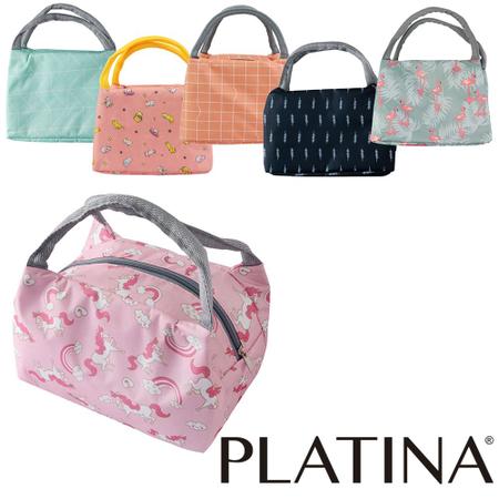 Imagem de Bolsa termica retangular estampas sortidas platina 3,6l 20x16,5x14cm