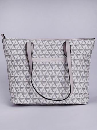 black off white tote bolsa