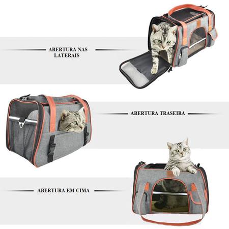 Imagem de Bolsa Transporte Pet Luxo Cães E Gatos Avião