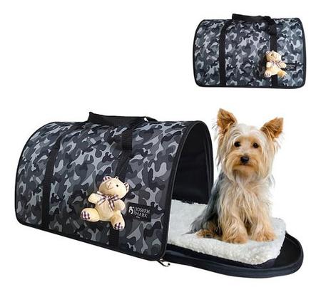 Imagem de Bolsa Transporte Pet Luxo Cães E Gatos Avião Preto rf04-2