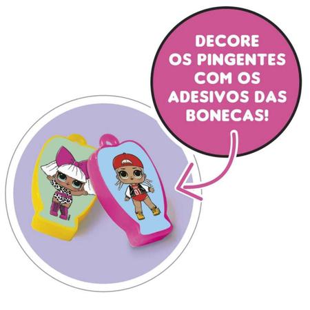 10 Colar Lol Surprise Bonequinhas Sacolinha Infantil Cordão