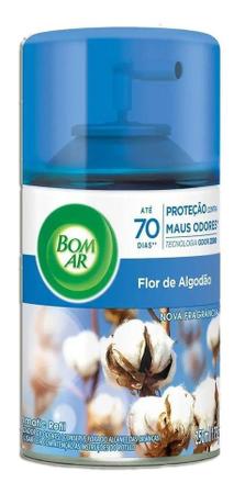 Imagem de Bom Ar Freshmatic Flor De Algodão Kit 5