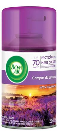 Imagem de Bom Ar Spray Automático Campos De Lavanda Kit 3