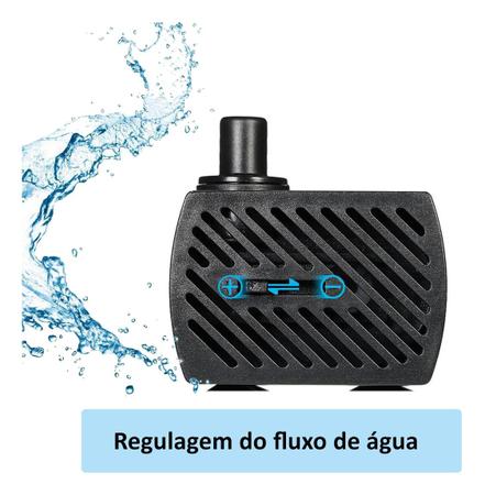 Imagem de Bomba Bombinha Submersa Fonte Aquário Bebedouro Hbo Bivolt