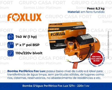 Imagem de Bomba D'Água Periférica Foxlux 1cv Bivolt