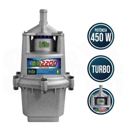 Imagem de Bomba d'água submersa (sapo) turbo 2200 450w 3/4'' hb turbo 2200