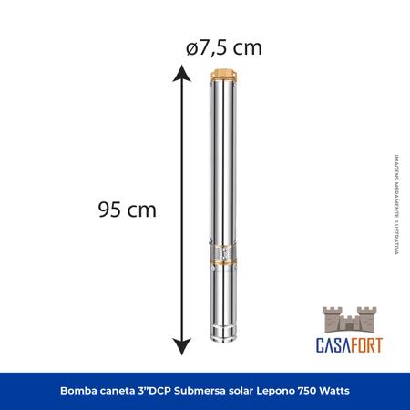 Imagem de Bomba Solar Submersa Caneta Palito 3dpc3 Lepono 48v 1,0cv