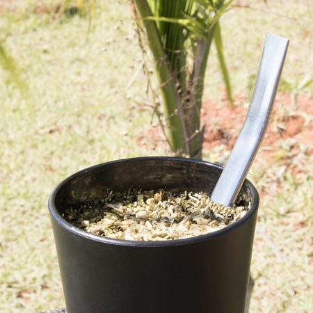 Imagem de Bomba Tereré Chimarrão Inox Garibaldi Mola Interna Redondo