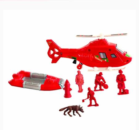 Imagem de Bombeiro boneco brinquedo soldadinho plastico viatura resgate bombeiros