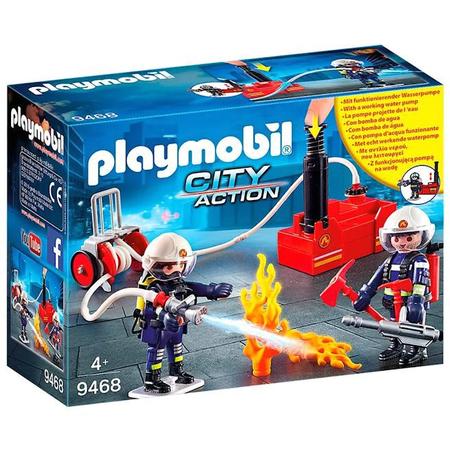 Imagem de Bombeiros Com Bomba De Água Playmobil Sunny 9468