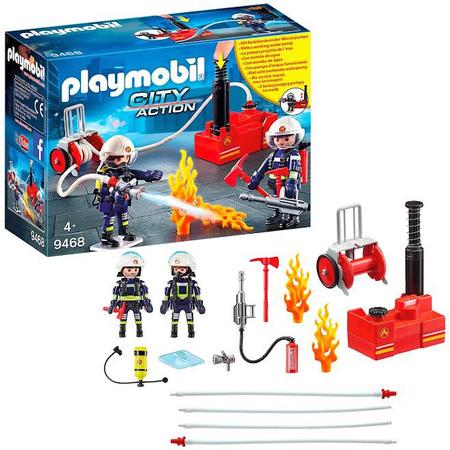 Imagem de Bombeiros Com Bomba De Água Playmobil Sunny 9468