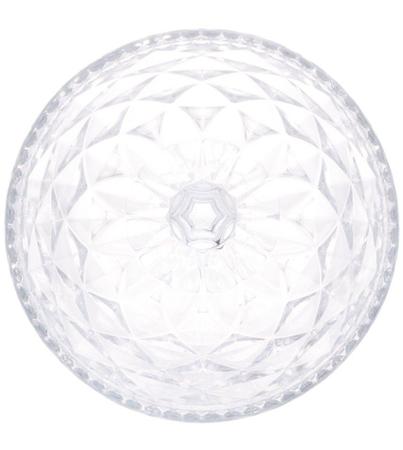 Imagem de Bomboniere 15x32cm Decorativo Com Pé De Cristal Diamond Transparente