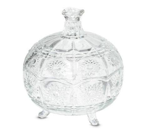 Imagem de Bomboniere Baleiro Potiche de Cristal Bohemia 850ml - Fratelli