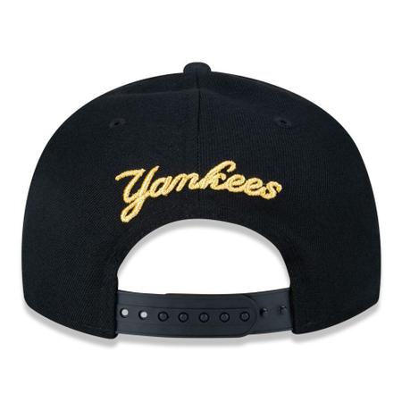 Imagem de Bone 9fifty original fit aba reta ajustavel mlb new york yankees aba reta snapback preto new era