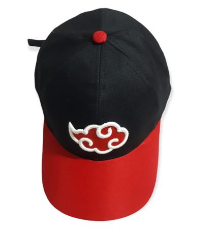 Boné Akatsuki Nuvem Anime Naruto Bordado Aba Curva - AUTHENTIC