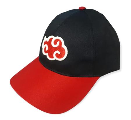 Boné Akatsuki Nuvem Anime Naruto Bordado Aba Curva - AUTHENTIC