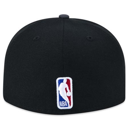 Imagem de Bone New Era 59FIFTY Brooklyn Nets Tip-Off Fitted Aba Reta Fitted Preto