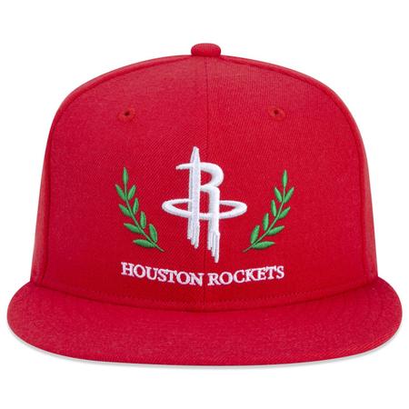 Imagem de Bone New Era 59FIFTY NBA Houston Rockets Vintage Aba Reta Vermelho Aba Reta Fitted Vermelho