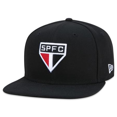 Imagem de Bone New Era 9FIFTY Original Fit Snapback Aba Reta Futebol Sao Paulo Aba Reta Snapback Preto