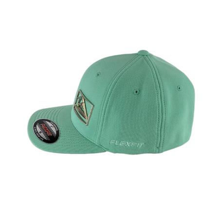 Imagem de Boné Quiksilver Flexfit Fechado Plate Out Silver Liberty Green M