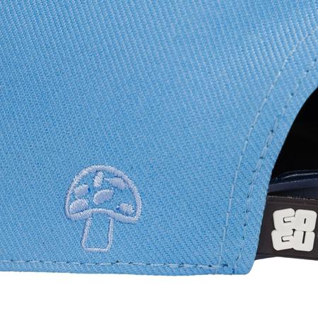 Boné Snapback Premium em Algodão Azul Bebê com aba em Poliéster Gogumell Imagem de Boné Snapback Premium em Algodão Azul Bebê com aba em Poliéster Gogumell