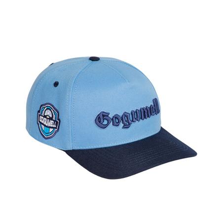 Boné Snapback Premium em Algodão Azul Bebê com aba em Poliéster Gogumell Imagem de Boné Snapback Premium em Algodão Azul Bebê com aba em Poliéster Gogumell