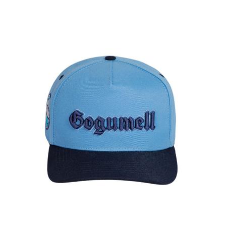 Boné Snapback Premium em Algodão Azul Bebê com aba em Poliéster Gogumell Imagem de Boné Snapback Premium em Algodão Azul Bebê com aba em Poliéster Gogumell