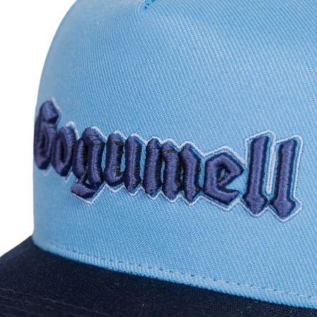 Boné Snapback Premium em Algodão Azul Bebê com aba em Poliéster Gogumell Imagem de Boné Snapback Premium em Algodão Azul Bebê com aba em Poliéster Gogumell