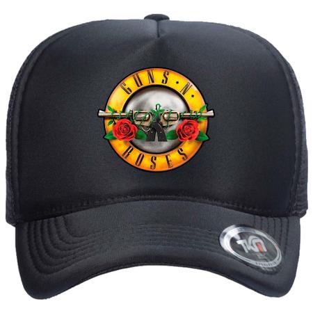 Imagem de Boné Trucker Com Telinha e Ajuste Snapback Guns n' Roses