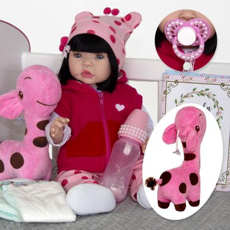 Boneca 100% Silicone Baby Reborn Pode dar Banho - Cegonha Reborn Dolls - Boneca  Reborn - Magazine Luiza