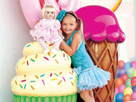 Boneca linda e adorável Princess Kawaii em tons pastel · Creative Fabrica