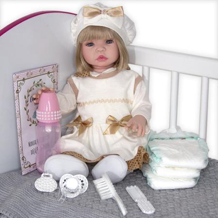 Boneca Bebê Reborn Barata Recem Nascida Banho 20 Acessórios - Cegonha Reborn  Dolls - Bonecas - Magazine Luiza