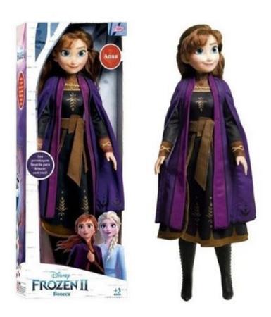 Boneca Clássica Princesas - Frozen 2 - Anna - Disney - 82cm - Novabrink -  superlegalbrinquedos