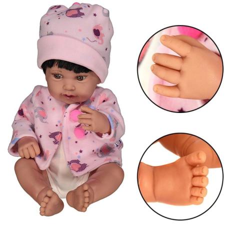 Boneco Bebê Reborn Anny Doll Menino Realista Vinil Macio Top