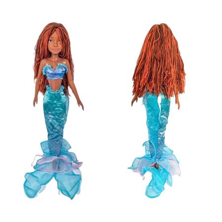 Boneca Disney Pequena Sereia Jovem Ariel Sem Roupa 17 de Altura Limpa