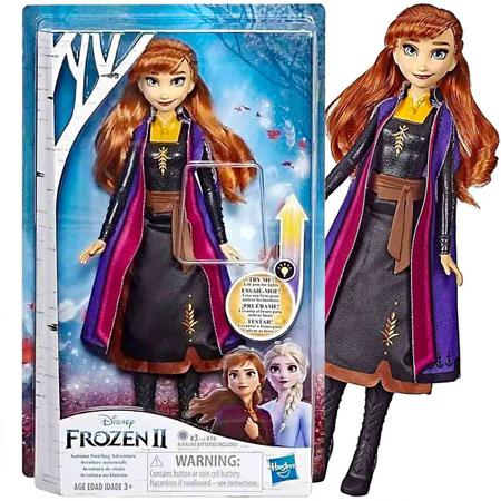 Boneca Frozen Anna Vestidos Reais Hasbro com o Melhor Preço é no Zoom